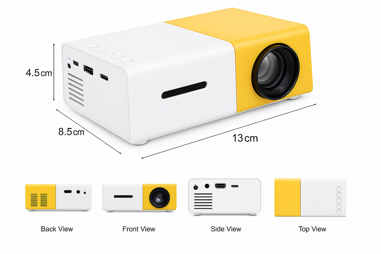 🌟Mini Proyector Portátil -Led Hdmi Yg300 60 Pulgadas